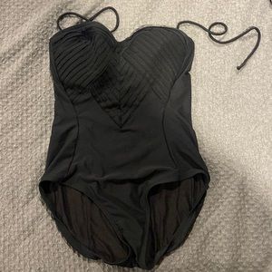 Black one piece Bathing suit